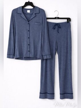 Soma 2 Pc Pajama Set Soft Luxe Lounge Sleepwear Top Pants XL